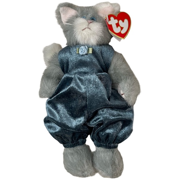 TY BEANIE BABY BABIES WITH TAG ATTIC TREASURES ANIMAL CAT WHISKERS 1993 - Picture 2 of 6